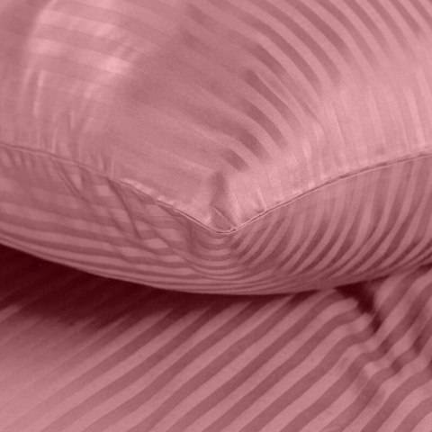 KOMPLET POŚCIELI SATYNOWEJ VERA 140 X 200 CM PUDROWY RÓŻ