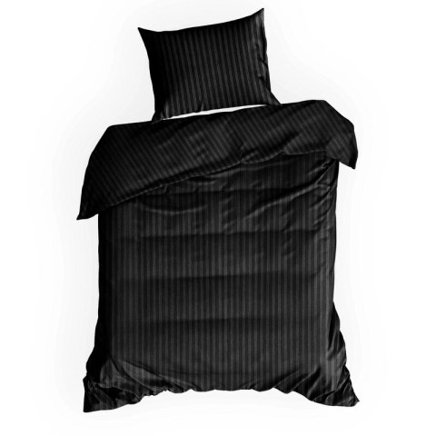 KOMPLET POŚCIELI SATYNOWEJ VERA 140 X 200 CM CZARNY