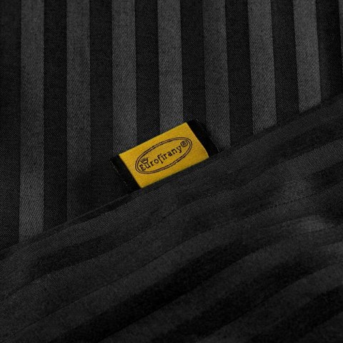 KOMPLET POŚCIELI SATYNOWEJ VERA 140 X 200 CM CZARNY