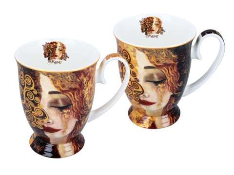 Kpl. 2 kubków w sercu - G. Klimt, Złote łzy (CARMANI)