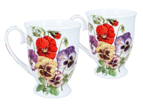 Kpl. 2 kubków w sercu - L. Lozano, Bratki (CARMANI)