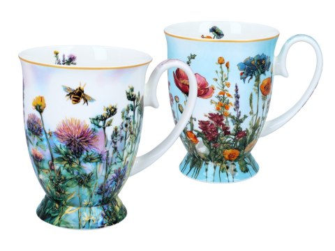 Kpl. 2 kubków w sercu - L. Lozano, Kwiaty polne (CARMANI)