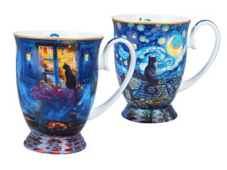 Kpl. 2 kubków w sercu - inspirowany malarstwem V. van Gogh (CARMANI)