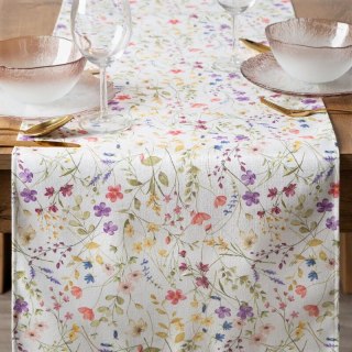 OBRUS ANNA 40 X 140 CM BIAŁY