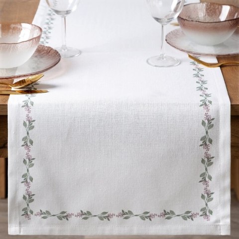 OBRUS LILY 40 X 140 CM BIAŁY