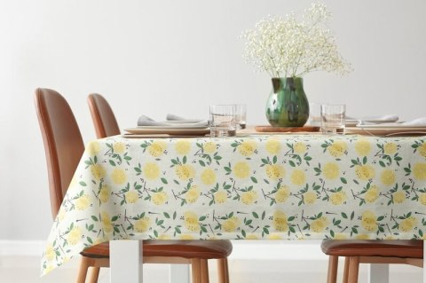 OBRUS LUNA 110 X 140 CM ŻÓŁTY