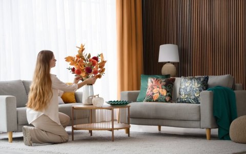 POSZEWKA GAJA 2 45 X 45 CM PUDROWY