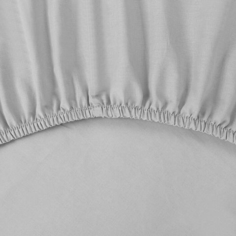 PRZEŚCIERADŁO Z GUMKĄ BASIC 180 X 200 X 30 CM SREBRNY