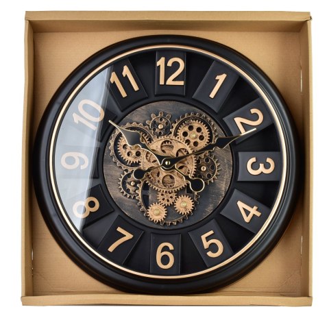 RAMSEY Zegar 45cm z ruchomym mechanizmem 45x45x7cm