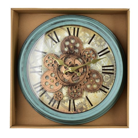 RAMSEY Zegar 35cm z ruchomym mechanizmem 35x35x7cm