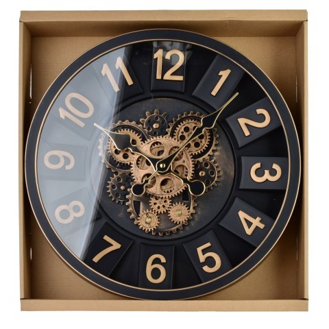 RAMSEY Zegar 40cm z ruchomym mechanizmem 40x40x7cm