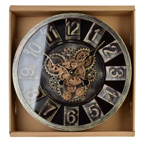 RAMSEY Zegar 40cm z ruchomym mechanizmem 40x40x7cm