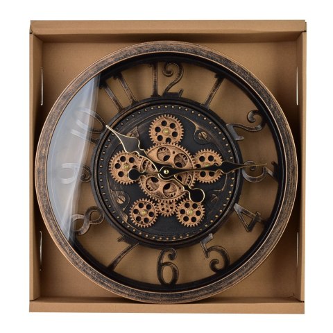 RAMSEY Zegar 40cm z ruchomym mechanizmem 40x40x7cm