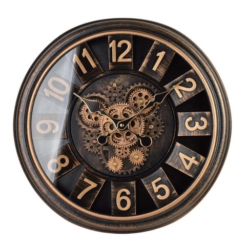 RAMSEY Zegar 45cm z ruchomym mechanizmem 45x45x7cm