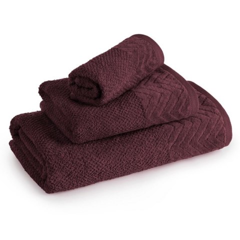 RĘCZNIK LOREN (10) 30 X 50 CM BORDOWY