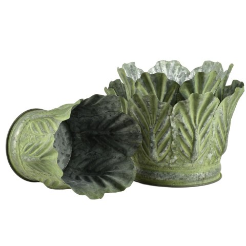 MARINA Komplet 3 osłonek dekoracyjnych Green 28x28x20/25x25x20/20x20x20cm