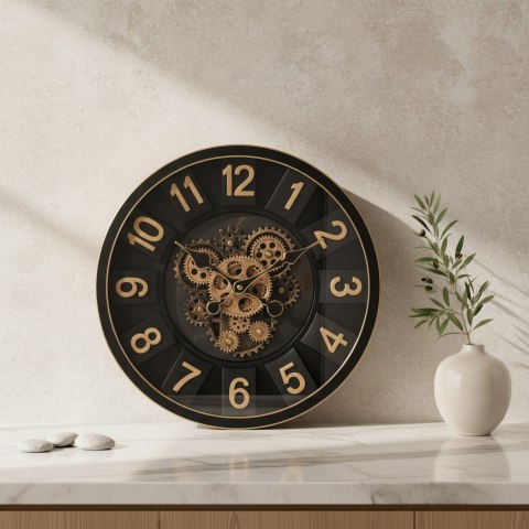 RAMSEY Zegar 40cm z ruchomym mechanizmem 40x40x7cm