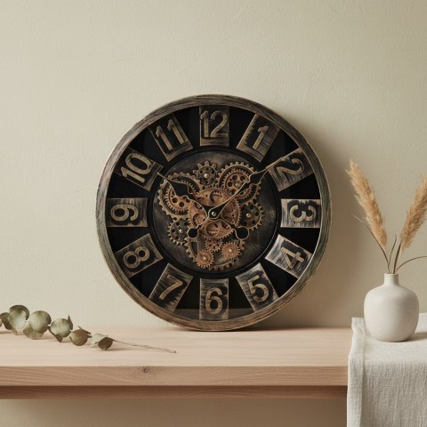 RAMSEY Zegar 40cm z ruchomym mechanizmem 40x40x7cm