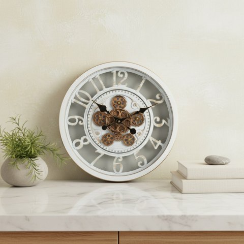 RAMSEY Zegar 40cm z ruchomym mechanizmem 40x40x7cm