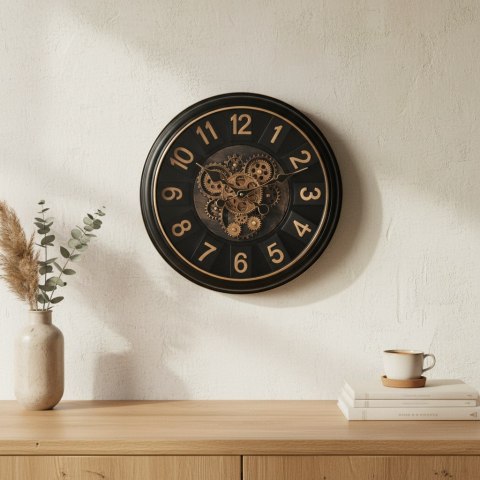 RAMSEY Zegar 45cm z ruchomym mechanizmem 45x45x7cm