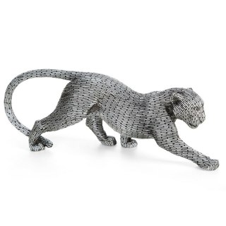 FIGURKA DEKORACYJNA ZURI 34 X 8 X 12 CM SREBRNY
