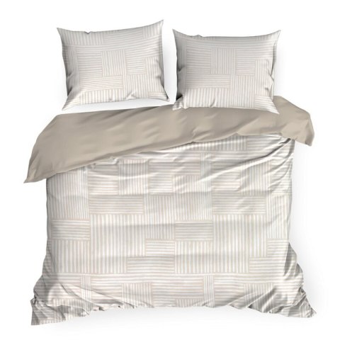 KOMPLET POŚCIELI SATYNOWEJ SPRING 80 140 X 200 CM BEŻOWY