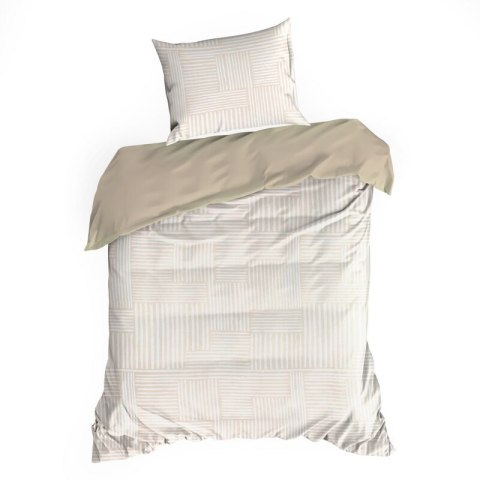 KOMPLET POŚCIELI SATYNOWEJ SPRING 80 140 X 200 CM BEŻOWY