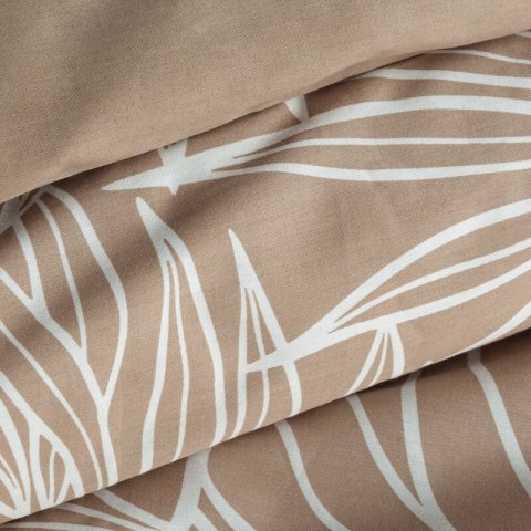 KOMPLET POŚCIELI SATYNOWEJ SPRING 81 220 X 200 CM JASNOBRĄZOWY