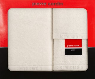 KOMPLET RĘCZNIKÓW 3 SZT EVI 40 X 34 X 9 CM KREMOWY