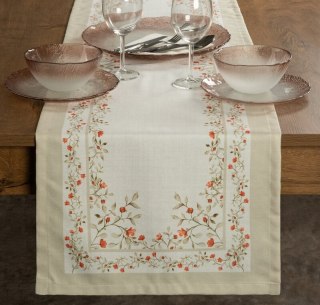 OBRUS SUMMER17 40 X 140 CM KREMOWY