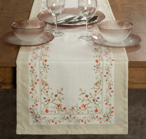 OBRUS SUMMER17 40 X 140 CM KREMOWY