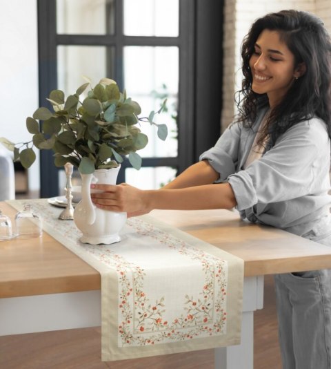 OBRUS SUMMER17 40 X 140 CM KREMOWY