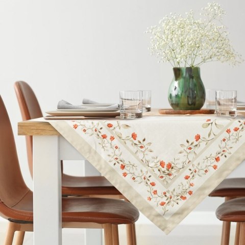 OBRUS SUMMER17 90 X 90 CM KREMOWY