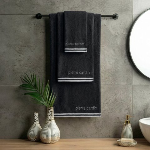 RĘCZNIK PIERRE CARDIN ROCCO 70 X 140 CM CZARNY