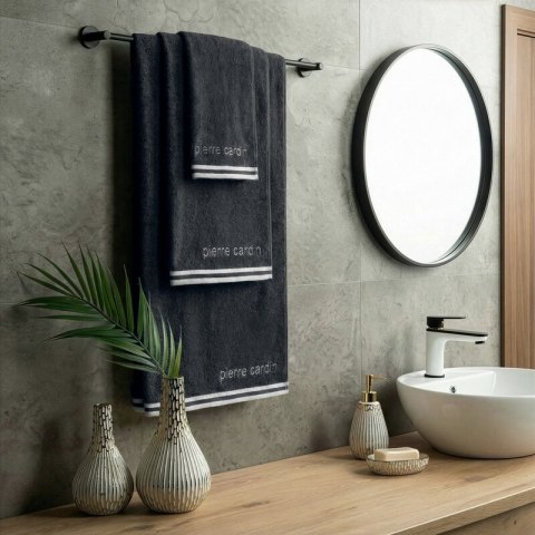 RĘCZNIK PIERRE CARDIN ROCCO 70 X 140 CM CZARNY