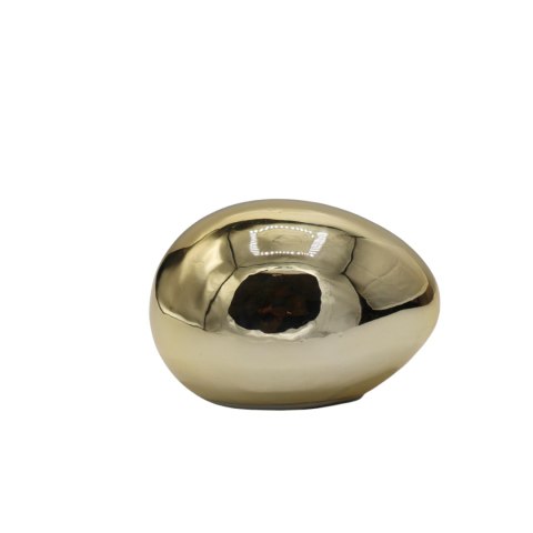 JAJKO CERAMICZNE LEŻĄCE ZŁOTE MAŁE