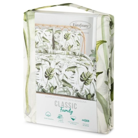 KOMPLET POŚCIELI BAWEŁNIANEJ ELLEN 140 X 200 CM BIAŁY