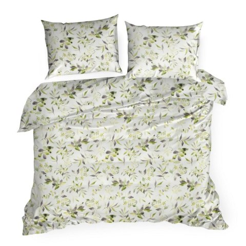 KOMPLET POŚCIELI BAWEŁNIANEJ MILI 220 X 200 CM BIAŁY