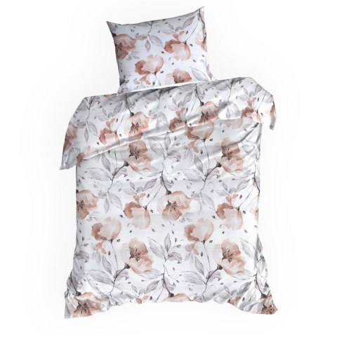 KOMPLET POŚCIELI BAWEŁNIANEJ NICKY 140 X 200 CM BIAŁY