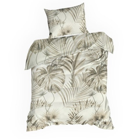 KOMPLET POŚCIELI BAWEŁNIANEJ NINA 160 X 200 CM BEŻOWY