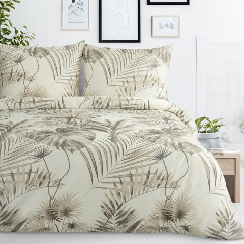 KOMPLET POŚCIELI BAWEŁNIANEJ NINA 220 X 200 CM BEŻOWY