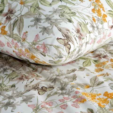 KOMPLET POŚCIELI BAWEŁNIANEJ PAULA 140 X 200 CM BIAŁY