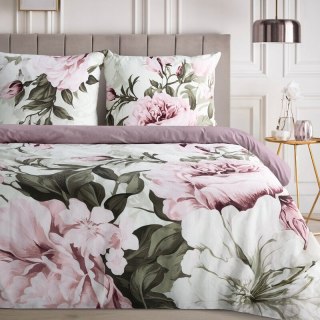 KOMPLET POŚCIELI BAWEŁNIANEJ PEONY 140 X 200 CM WRZOSOWY