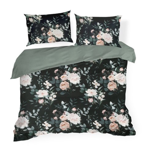 KOMPLET POŚCIELI BAWEŁNIANEJ ROSITA1 140 X 200 CM CZARNY