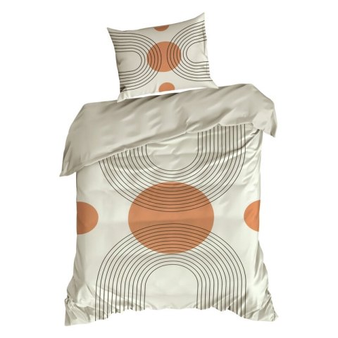 KOMPLET POŚCIELI SATYNOWEJ SPRING 87 220 X 200 CM JASNOBEŻOWY