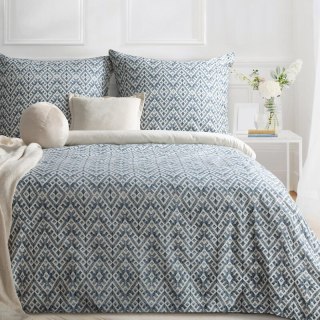 KOMPLET POŚCIELI SATYNOWEJ SPRING 98 140 X 200 CM GRANATOWY