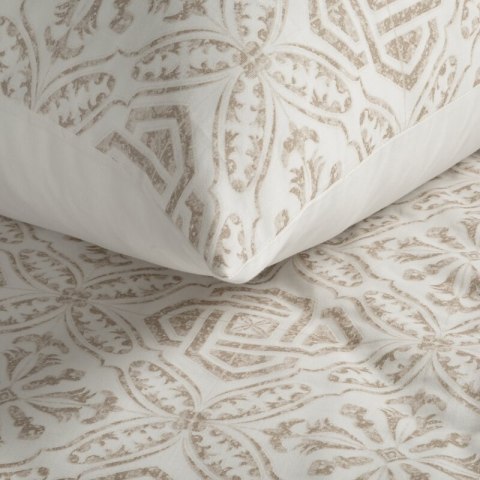 KOMPLET POŚCIELI SATYNOWEJ SPRING100 220 X 200 CM CIEMNOBEŻOWY