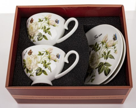 Kpl. Dwóch Filiżanek Z Podstawkami 250 Ml