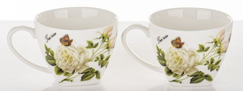 Kpl. Dwóch Filiżanek Z Podstwkami I Łyżeczkami