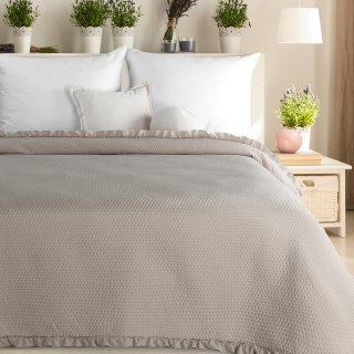 NARZUTA D91 FALBANKA 170 X 210 CM CIEMNOBEŻOWY